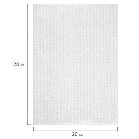 Салфетки универсальные в рулоне 125 шт., 28х20 см, вискоза (спанлейс) 45 г/м2, HOUSE LUX, 82539 - фото 4
