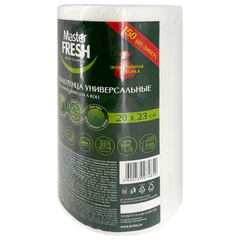 Универсальные полотенца в рулоне 150 шт., 20&times;23 см, 70% вискозы (спанлейс), MASTER FRESH