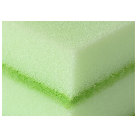 Губки для посуды 9,5х6,5 см MAXI, КОМПЛЕКТ 5 шт., поролон/абразив, Master FRESH - фото 4