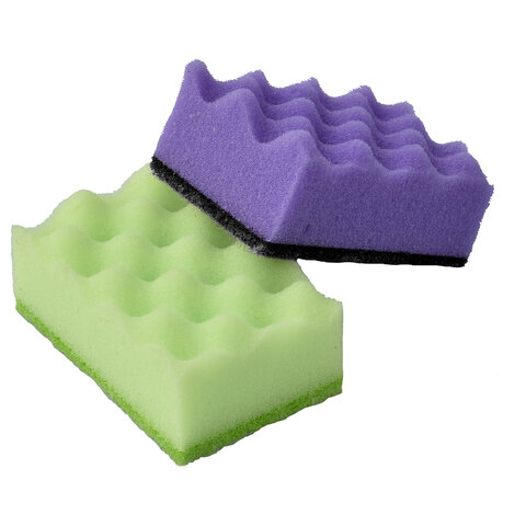 Губки для посуды 9,5х6,5 см, XL STRONG effect, КОМПЛЕКТ 5 шт., Master FRESH - фото 2