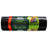 Мешки для мусора 160 л, XXXL, суперпрочные, черные, 28 мкм, 10 шт., MASTER FRESH