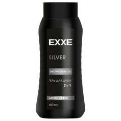 Гель для душа мужской 400 мл EXXE MEN SILVER 2 в 1 "Экстрасвежесть"