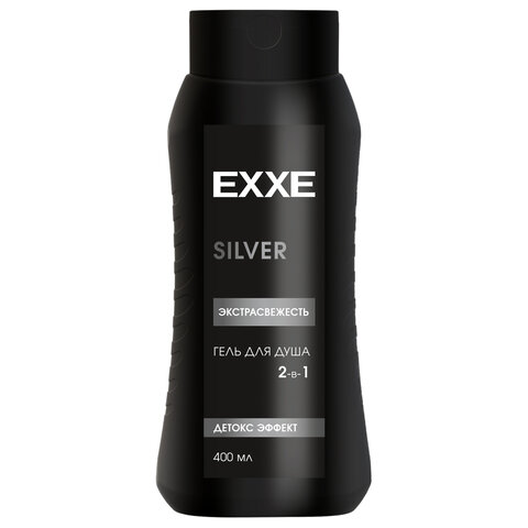 Гель для душа мужской 400 мл EXXE MEN SILVER 2 в 1 "Экстрасвежесть", С0007830