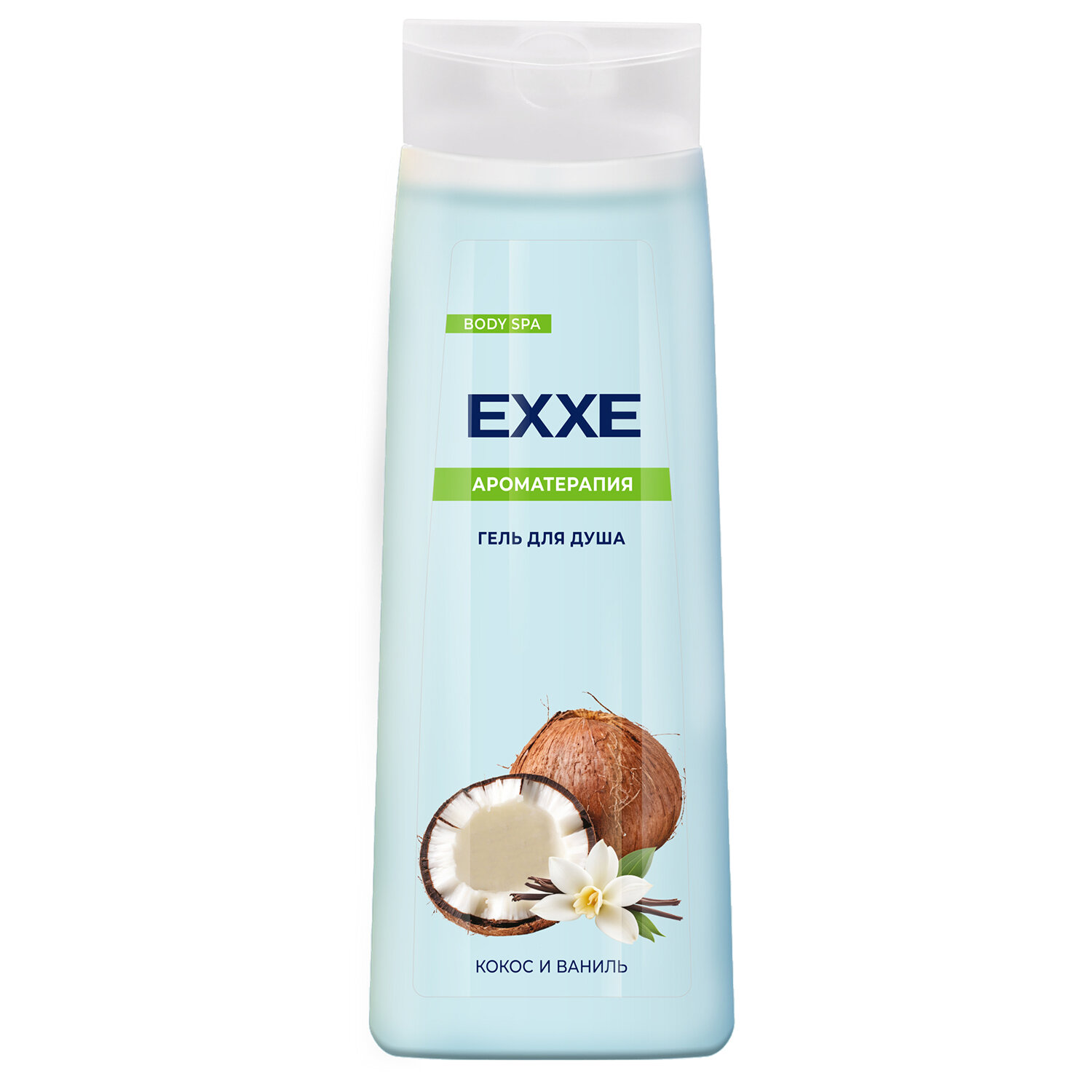 Гель для душа 400 мл, EXXE BODY SPA АРОМАТЕРАПИЯ "Кокос и ваниль"