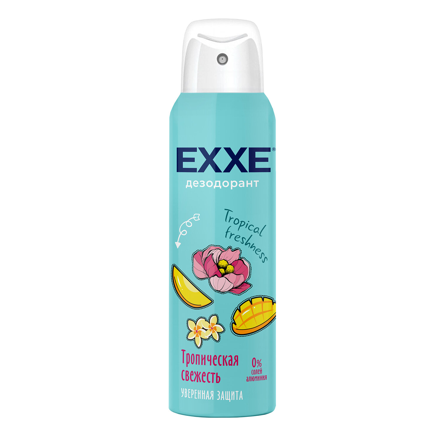 Дезодорант для тела женский 150 мл EXXE TROPICAL FRESHNESS "Тропическая свежесть"