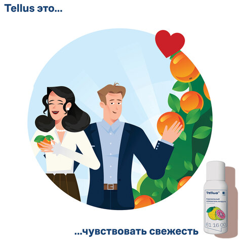 Сменный баллон 100 мл Tellus/TORK (Система АF1) СТАНДАРТ, цитрусовый аромат, 611600 - фото 11