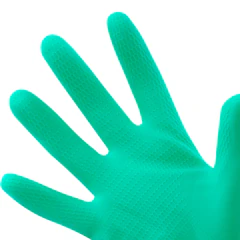 Перчатки VILEDA PROFESSIONAL нитриловые, МНОГОРАЗОВЫЕ, универсальные, антиаллергенные, S (малый), зеленый, 174379
