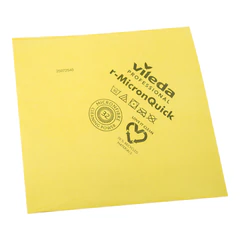 Салфетки VILEDA PROFESSIONAL &laquo;МикронКвик&raquo;, КОМПЛЕКТ 5 шт., микроволокно, желтый, 38&times;40 см, 170638