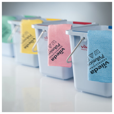 Салфетки VILEDA PROFESSIONAL "ПВАмикро" КОМПЛЕКТ 5 шт., искусственная замша, желтый, 35х38 см, 143592 - фото 5