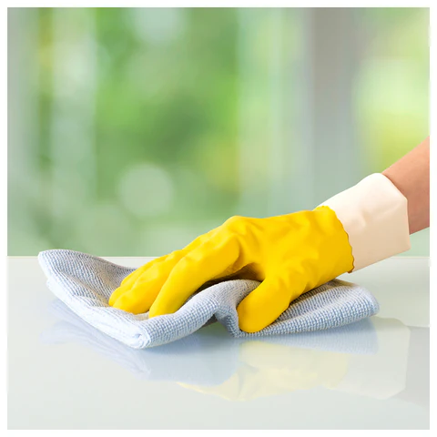 Салфетки VILEDA PROFESSIONAL "МикроТафф Бейс" КОМПЛЕКТ 5 шт., микрофибра, синий, 36х36 см, 174176 - фото 2