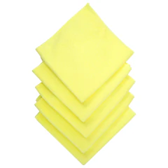 Салфетки VILEDA PROFESSIONAL &laquo;МикроТафф Бейс&raquo; КОМПЛЕКТ 5 шт., микрофибра, желтый, 36&times;36 см, 174182