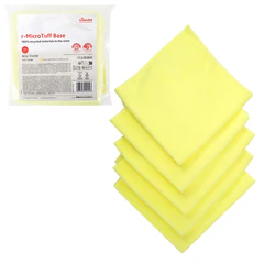 Салфетки VILEDA PROFESSIONAL &laquo;МикроТафф Бейс&raquo; КОМПЛЕКТ 5 шт., микрофибра, желтый, 36&times;36 см, 174182
