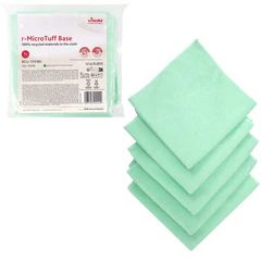 Салфетки VILEDA PROFESSIONAL &laquo;МикроТафф Бейс&raquo; КОМПЛЕКТ 5 шт., микрофибра, зеленый, 36&times;36 см, 174180