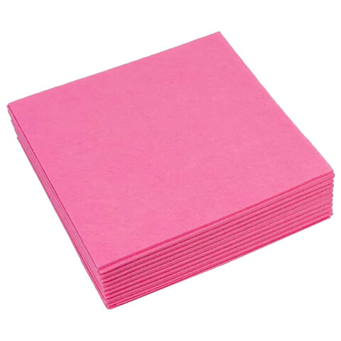 Салфетки VILEDA PROFESSIONAL "Универсальная" КОМПЛЕКТ 10 шт., вискоза/полипропилен, красный, 40х38 см, 101030