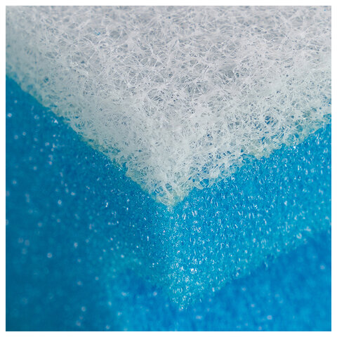 Губки VILEDA PROFESSIONAL профильные "Минимальная жесткость" КОМПЛЕКТ 10 шт., синие, БЕЛЫЙ абразив, 15х7х4,5 см, 102562 - фото 2