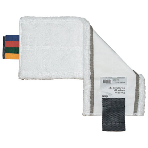 Насадка МОП плоская 40 см, VILEDA "МикроПур УльтраСпид Про", уши (ТИП УВ) микрофибра, белый, 167281