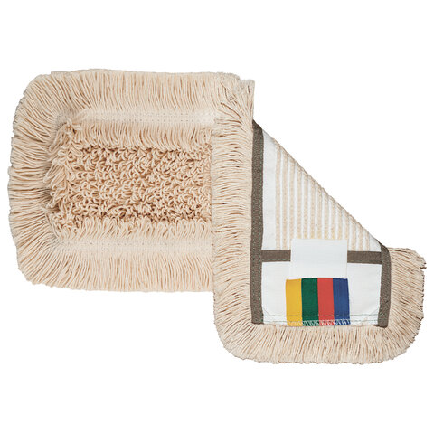 Насадка МОП плоская 50 см, VILEDA "КонтрактПлюс Комби", уши (ТИП УВ) хлопок / полиэстер, бежевый, 167294