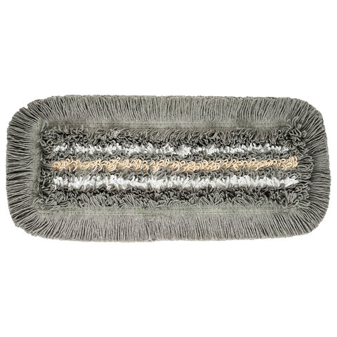 Насадка МОП плоская 40 см, VILEDA PROFESSIONAL "ТриоПлюс Комби", уши (ТИП УВ) микрофибра / хлопок, серый, 167295 - фото 2