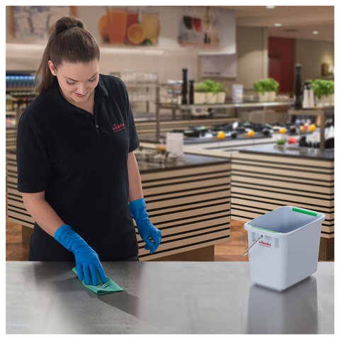 Ведро 6 л, VILEDA PROFESSIONAL "Цветовое кодирование" 28х17,5х21,5 см, для тележек, 120943 - фото 4