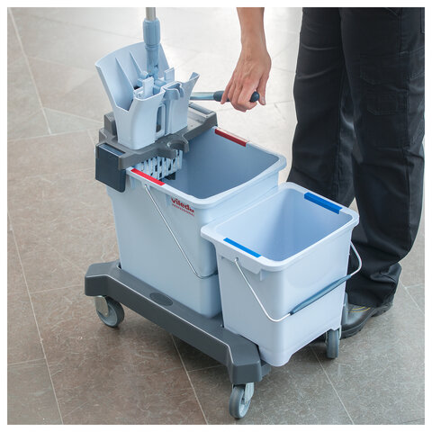 Отжим туннельный VILEDA PROFESSIONAL "УльтраСпид Про", с рычагом, для уборочных тележек, 147595 - фото 5