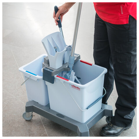 Отжим туннельный VILEDA PROFESSIONAL "УльтраСпид Про", с рычагом, для уборочных тележек, 147595 - фото 7