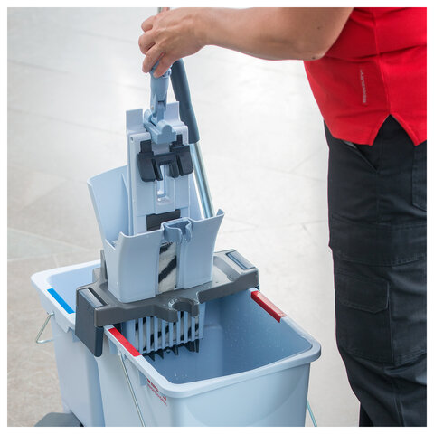 Отжим туннельный VILEDA PROFESSIONAL "УльтраСпид Про", с рычагом, для уборочных тележек, 147595 - фото 6