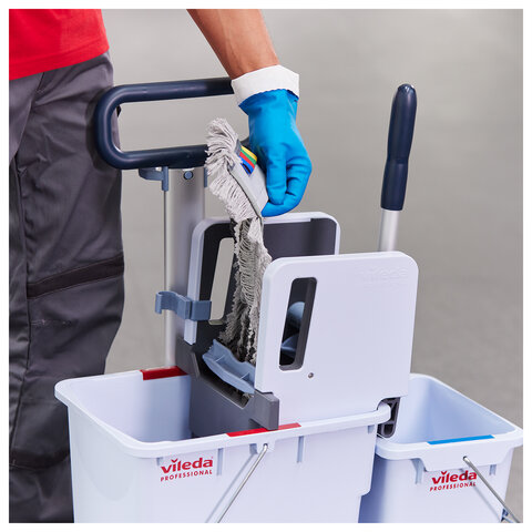 Отжим вертикальный VILEDA PROFESSIONAL для отжима насадки МОП "Кентукки" + вставка для отжима плоских МОП, 129026 - фото 4