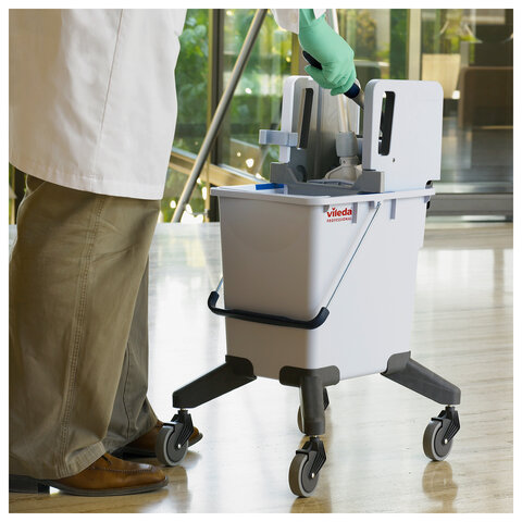 Отжим вертикальный VILEDA PROFESSIONAL для отжима насадки МОП "Кентукки" + вставка для отжима плоских МОП, 129026 - фото 5