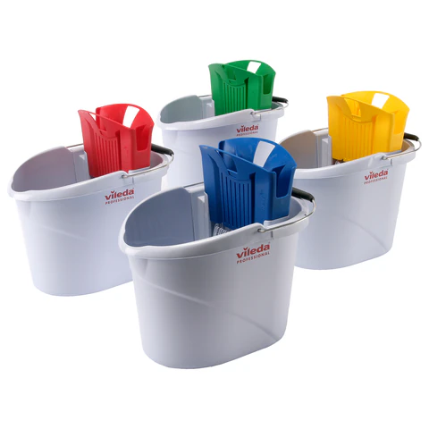 Ведро с отжимом VILEDA PROFESSIONAL "УльтраСпид Мини" 10 л, красный, 129686, 129687 - фото 2