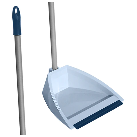 Совок VILEDA PROFESSIONAL с длинной ручкой 85 см, ширина 22 см, зубцы для очистки щеток, резиновая кромка, 146349 - фото 2