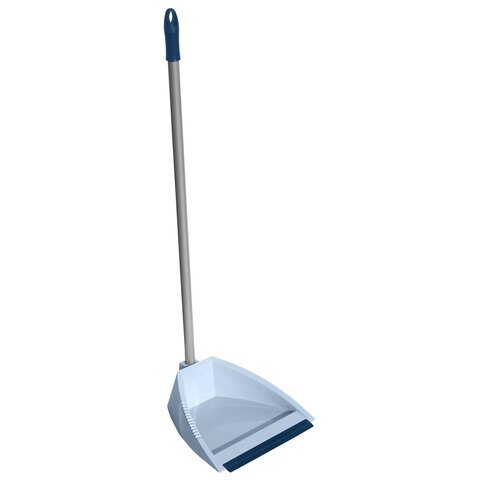 Совок VILEDA PROFESSIONAL с длинной ручкой 85 см, ширина 22 см, зубцы для очистки щеток, резиновая кромка, 146349