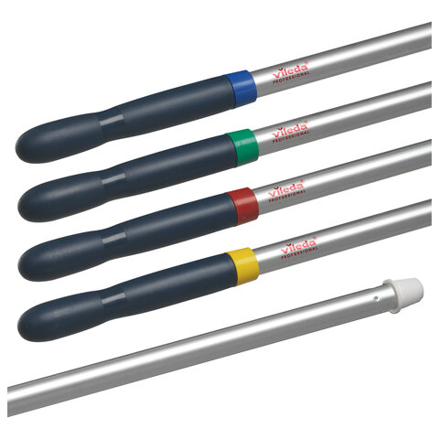 Черенок рукоятка 150 см, VILEDA PROFESSIONAL для инвентаря с еврорезьбой, d=2,2 см, алюминиевый, 506271 - фото 2