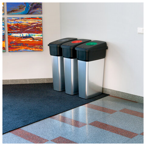 Контейнер 70 литров VILEDA PROFESSIONAL "ГЕО", наклейки для сортировки, 29х49х73 см, 137729 - фото 5