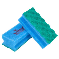 Губки VILEDA PROFESSIONAL профильные "ПурАктив" КОМПЛЕКТ 10 шт., БЕЗ ЦАРАПИН 14х6,3х4,5 см, синие, 123118