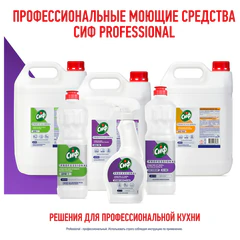 Средство для чистки плит, духовок, грилей от жира/нагара 500 мл, СИФ "Professional", спрей