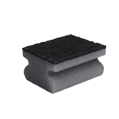 Губки для посуды 8,5х6,5х4см, КОМПЛЕКТ 5шт, Графит, поролон с абразивным слоем, YORK, 031060 - фото 3