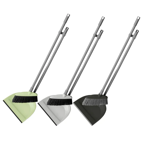 Набор для подметания (щетка с рукояткой, совок), Лень, ассорти пастель, YORK, 063020, 063030