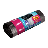 Мешки для мусора 30 л, черные, в рулоне 30 шт., ПНД, 6 мкм, YORK, 902130