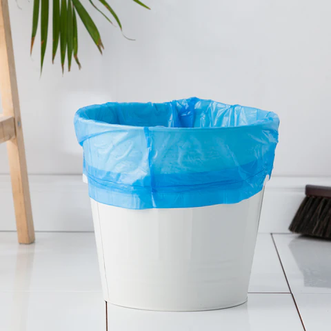 Мешки для мусора с завязками 60л, СУПЕРПЛОТНЫЕ, синие, в рулоне 20шт, ПНД, 18мкм, YOR, 902200 - фото 5