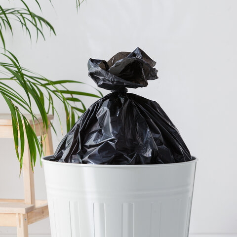 Мешки строительные для мусора 240л, СУПЕРПЛОТНЫЕ, черные, в рулоне 10шт, ПВД, 45мкм, YORK, 090920 - фото 5