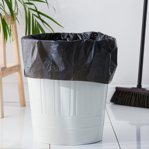 Мешки строительные для мусора 240л, ЭКСТРА ПРОЧНЫЕ, черные, в рулоне 10шт, ПВД, 60мкм, YORK, 090070 - фото 4