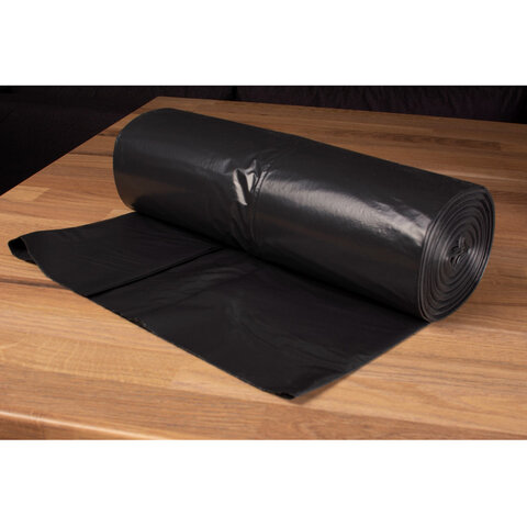 Мешки строительные для мусора 240л, ЭКСТРА ПРОЧНЫЕ, черные, в рулоне 10шт, ПВД, 60мкм, YORK, 090070 - фото 3