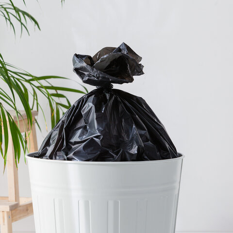 Мешки строительные для мусора 240л, ЭКСТРА ПРОЧНЫЕ, черные, в рулоне 10шт, ПВД, 60мкм, YORK, 090070 - фото 5