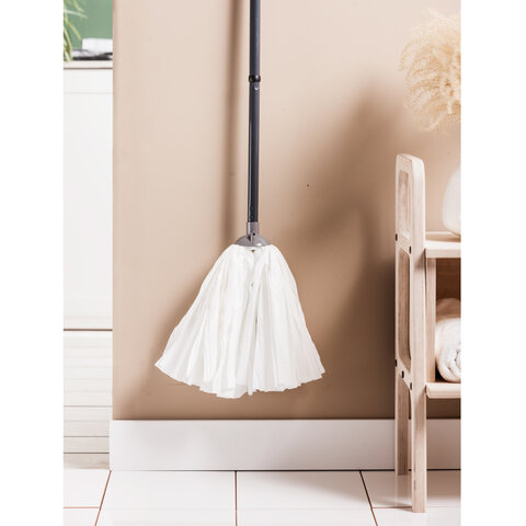 Насадка МОП для швабры ленточная Мега, крепление еврорезьба, вискоза, ворс 26см, 145г, YORK, 078010 - фото 2