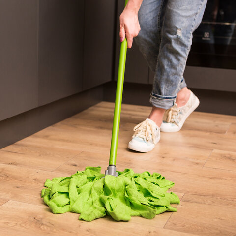 Насадка МОП для швабры ленточная, крепление еврорезьба, микрофибра, 26см, 150г, YORK,, 77020 - фото 5