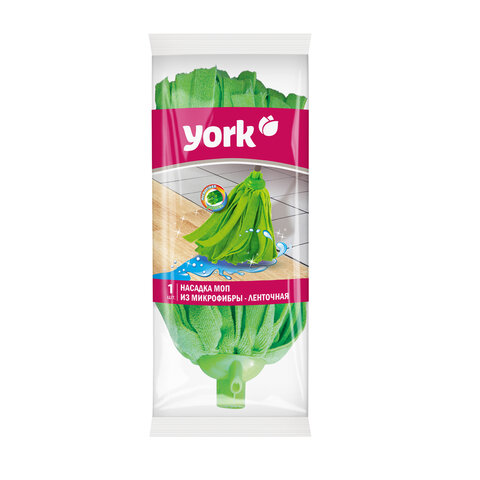 Насадка МОП для швабры ленточная, крепление еврорезьба, микрофибра, 26см, 150г, YORK,, 77020 - фото 2