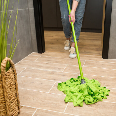 Насадка МОП для швабры ленточная, крепление еврорезьба, микрофибра, 26см, 150г, YORK,, 77020 - фото 4