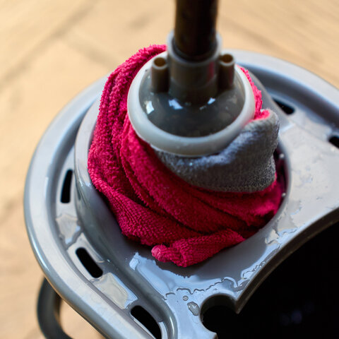 Насадка МОП для швабры юбочка RUBI крепление еврорезьба, микрофибра + скраб 25см, 157, 77080 - фото 3