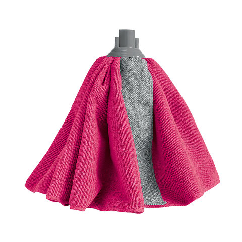 Насадка МОП для швабры юбочка RUBI крепление еврорезьба, микрофибра + скраб 25см, 157, 77080 - фото 5