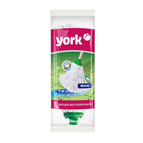 Насадка МОП для швабры веревочная, Макси, крепление еврорезьба, хлопок, 21см, 145г, Y, 73020 - фото 2